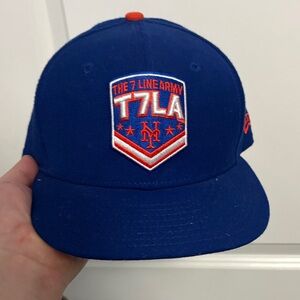 The 7 Line T7L New Era Blue and Black 59FIFTY Cap